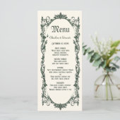 Mittelalterliches Hochzeitsfest Menükarte (Stehend Vorderseite)