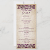 Mittelalterliches Hochzeitsprogramm (Rückseite)