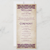 Mittelalterliches Hochzeitsprogramm (Vorderseite)