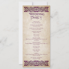 Mittelalterliches Hochzeitsprogramm