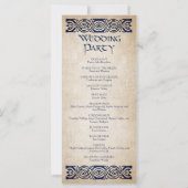 Mittelalterliches Hochzeitsprogramm (Rückseite)