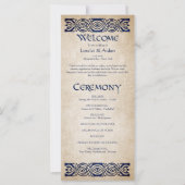 Mittelalterliches Hochzeitsprogramm (Vorderseite)