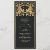 Mittelalterliches Hochzeitsprogramm für Black Roya Programm (Vorderseite)