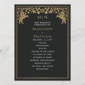 Mittelalterliches Hochzeitsprogramm für Black Roya Programm (Vorderseite)