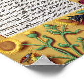 Mittelalterliches Illuminiertes Manuskript Gospel Poster (Ecke)