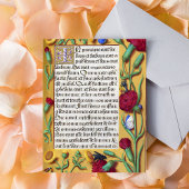 Mittelalterliches Illuminiertes Manuskript Gospel Postkarte