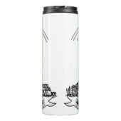 Mittelalterliches Kloster Mont Saint Michel. Frank Thermosbecher (Rückseite)