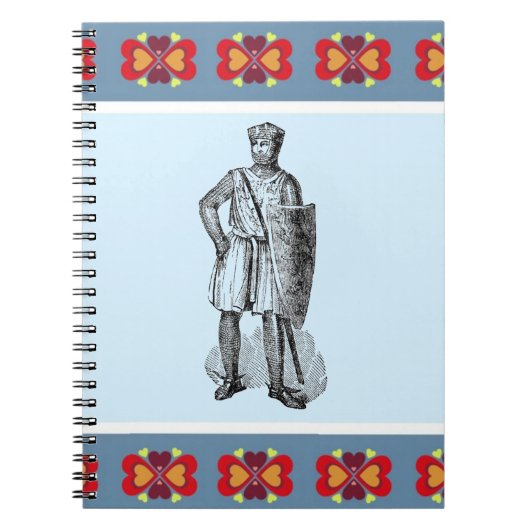 Mittelalterliches Knight-Notebook Notizblock (Vorderseite)