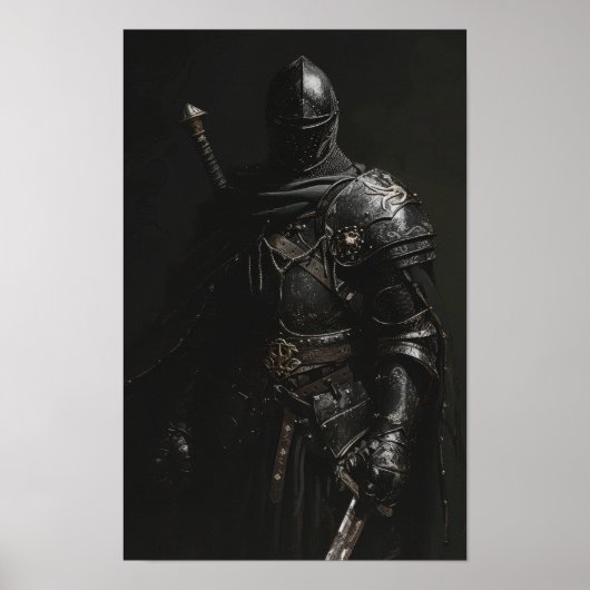 Mittelalterliches Knight Poster Artwork - Grim Dar (Vorne)