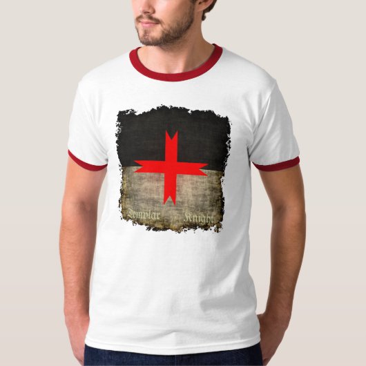 Mittelalterliches Kreuz der Tempelritter T-Shirt (Vorderseite)