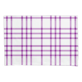 Mittelalterliches Lila Kariert Kissenbezug