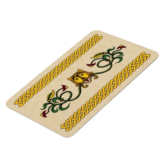 Mittelalterliches Löwendesign Magnet (Linke Seite)