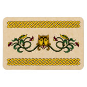 Mittelalterliches Löwendesign Magnet (Horizontal)