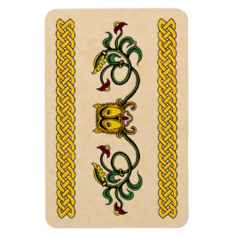 Mittelalterliches Löwendesign Magnet