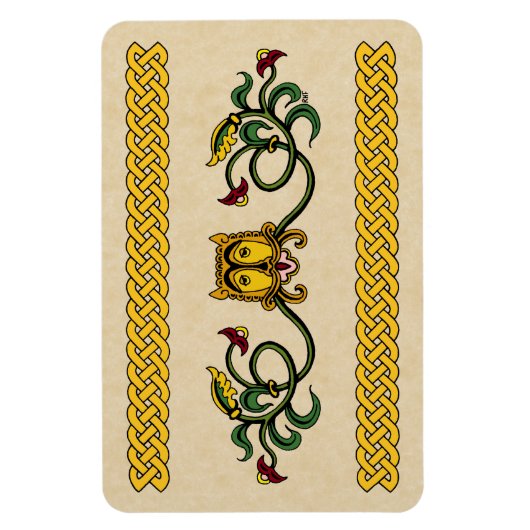 Mittelalterliches Löwendesign Magnet (Vertikal)