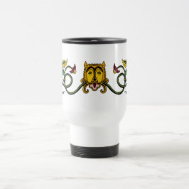Mittelalterliches Löwendesign Reisebecher