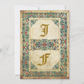 Mittelalterliches Manuskript Geburtstag Einladung (Rückseite)