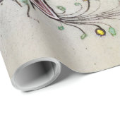 mittelalterliches Manuskript Geschenkpapier (Rolleneckpunkt)