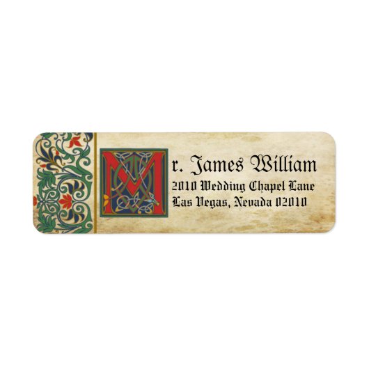 Mittelalterliches Manuskript-Hochzeitstil (Vorne)