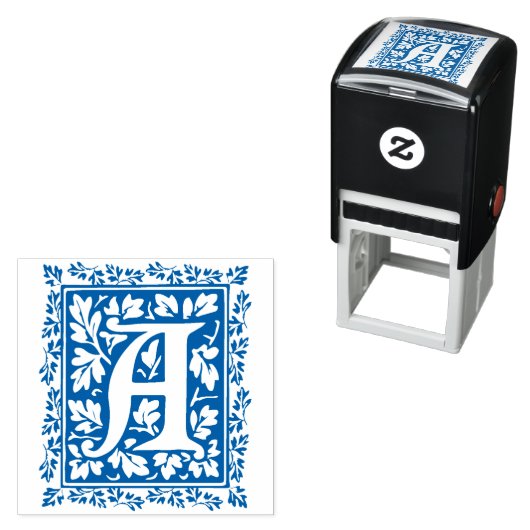 mittelalterliches Manuskript Letter A Monogramm Permastempel (Beispiel)