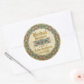 mittelalterliches Manuskript mit dem Gütesiegel Br Runder Aufkleber (Umschlag)