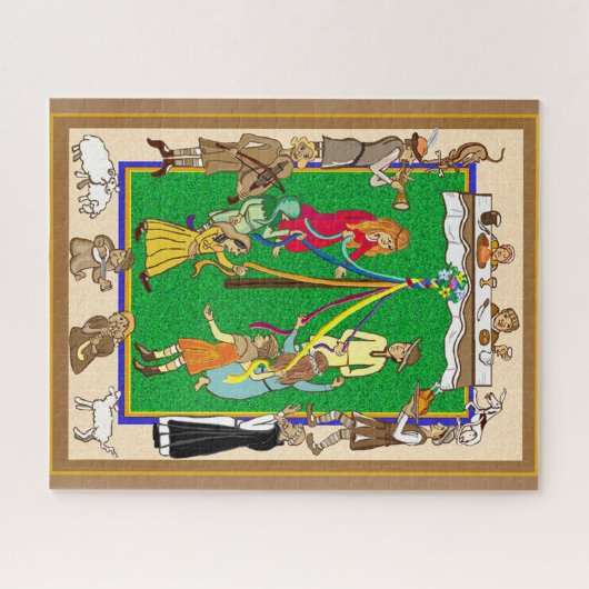 Mittelalterliches Maypole-Puzzle Puzzle (Horizontal)