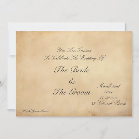 Mittelalterliches Minstrel und Lute Einladung (Rückseite)