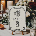 Mittelalterliches Mittelalter Gravur Fantasy Weddi Tischnummer<br><div class="desc">Mittelalter: Fantasy Wedding</div>