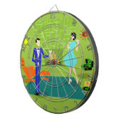 Mittelalterliches Modern Couple Dart Board Dartscheibe (Vorderseite rechts)