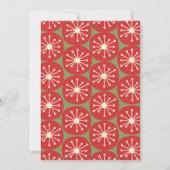 Mittelalterliches, modernes Atomweihnachtliches Pa Einladung (Rückseite)