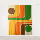 Mittelalterliches, modernes geometrisches Planschk Wandteppich (Vorderseite)