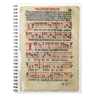 Mittelalterliches Musik-Kerbe-Notizbuch Notizblock