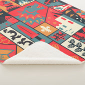 Mittelalterliches Muster nahtlos. Dekortextur Sherpadecke (3/4)