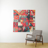 Mittelalterliches Muster nahtlos. Dekortextur Wandteppich (Beispiel (Horizontal))