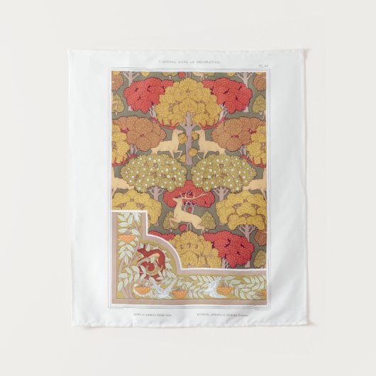 Mittelalterliches Muster Wandteppich (Vorderseite)