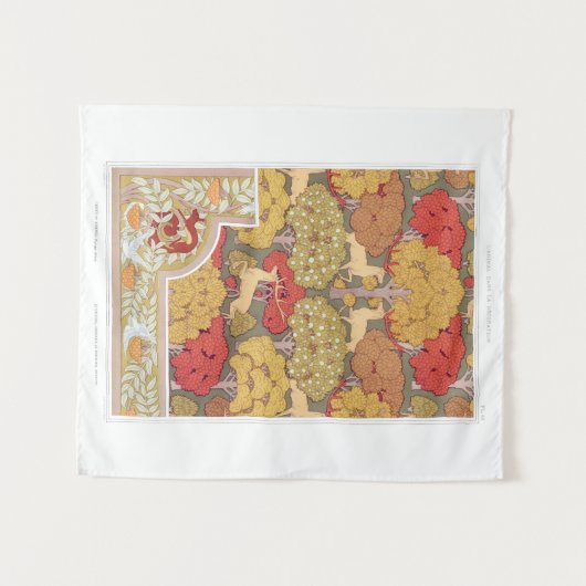 Mittelalterliches Muster Wandteppich (Vorderseite (Horizontal))