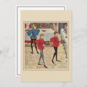 Mittelalterliches Party - Feier - Flachbildschirm Mitteilungskarte (Vorne/Hinten)