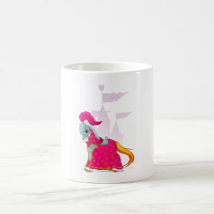Mittelalterliches Pferd Kaffeetasse