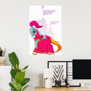 Mittelalterliches Pferd Poster