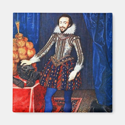 Mittelalterliches Portrait Magnet (Vorne)