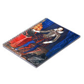 Mittelalterliches Portrait Spiral Notebook Notizblock (Linke Seite)