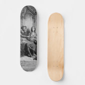 Mittelalterliches Ritterskateboard Skateboard (Vorderseite)