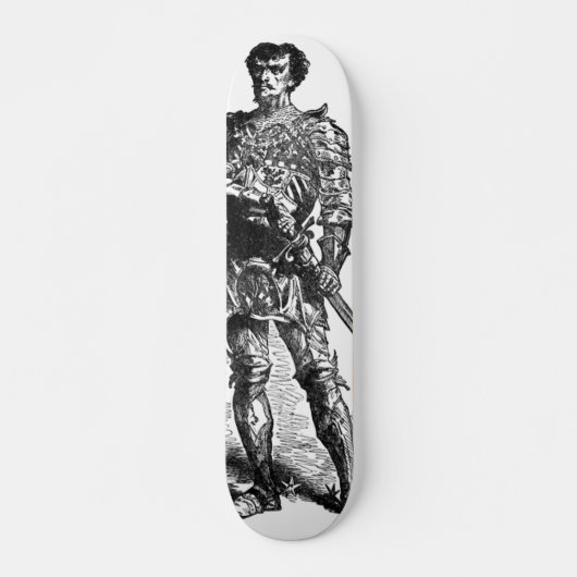 Mittelalterliches Ritterskateboard Skateboard (Vorne)