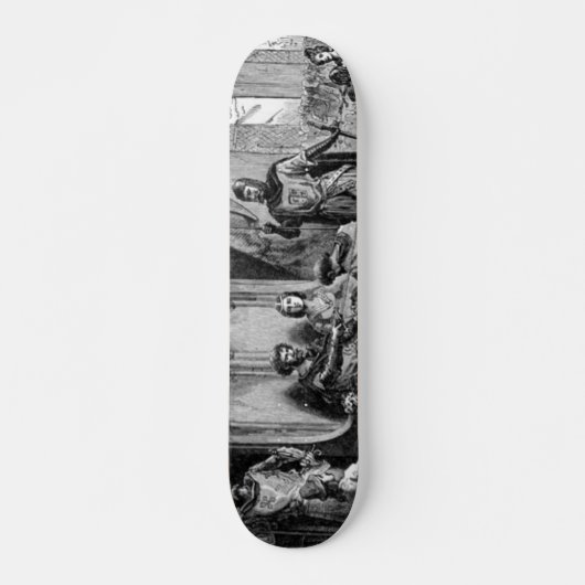 Mittelalterliches Ritterskateboard Skateboard (Vorne)