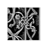 Mittelalterliches Rot und Gold Gummistempel (Prägung)