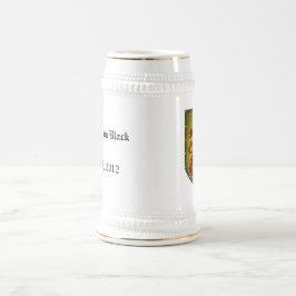 Mittelalterliches rotes Löwe-Imitat-Metallschild Bierglas