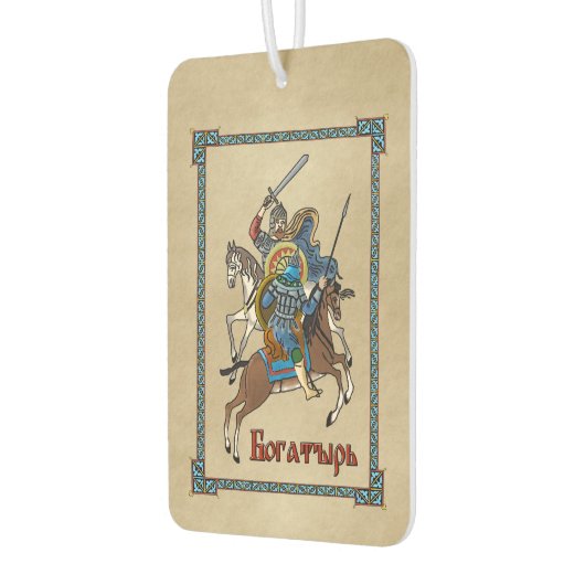 Mittelalterliches Russisches Bogatyr Autolufterfrischer (Links)