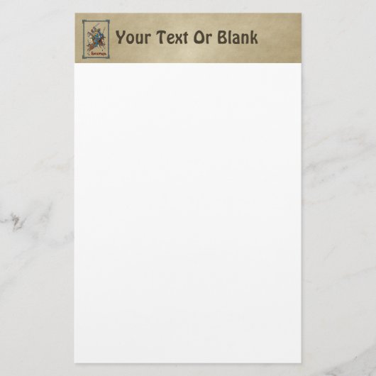 Mittelalterliches Russisches Bogatyr Briefpapier (Vorderseite)