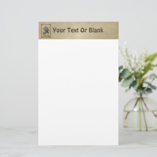 Mittelalterliches Russisches Bogatyr Briefpapier (Stehend Vorderseite)