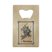 Mittelalterliches Russisches Bogatyr Geldkarten Flaschenöffner (Vorderseite)